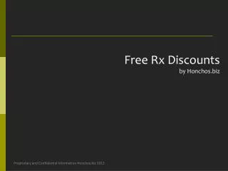 Free Rx Discounts by Honchos
