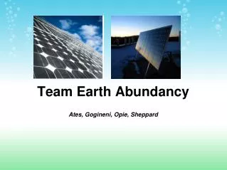 Team Earth Abundancy