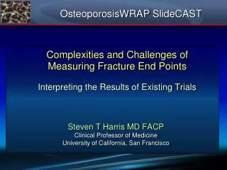 OsteoporosisWRAP SlideCAST