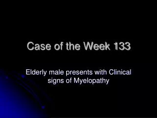 Case of the Week 133