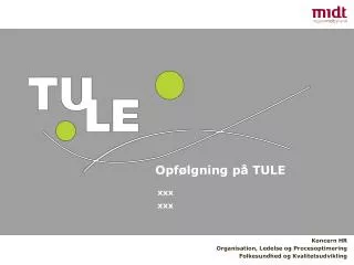 opf lgning p tule