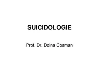 suicidologie
