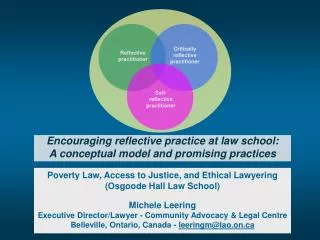 Poverty Law, Access to Justice, and Ethical Lawyering (Osgoode Hall Law School) Michele Leering