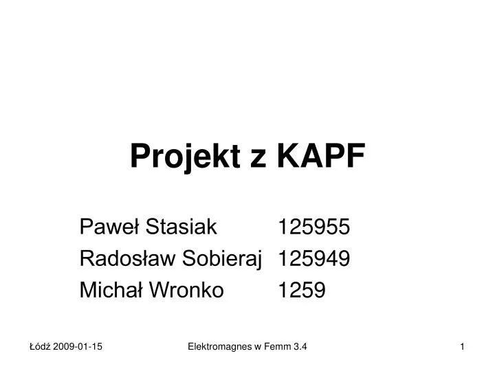 projekt z kapf