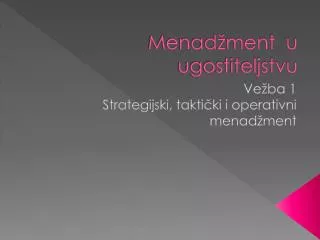 menad ment u ugostiteljstvu