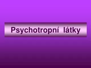 psychotropn l tky