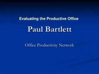 Paul Bartlett