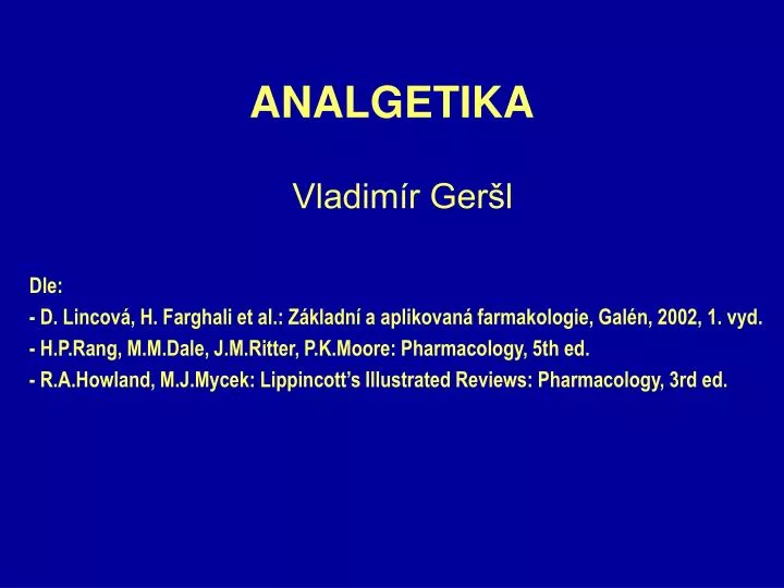 analgetika