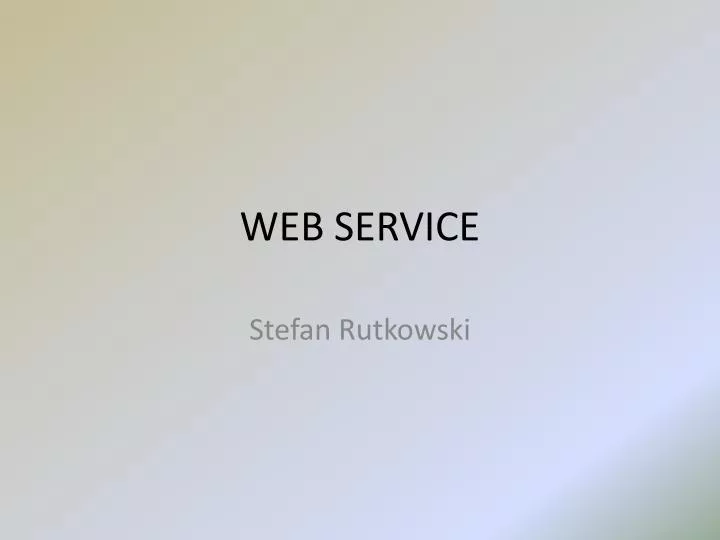 web service