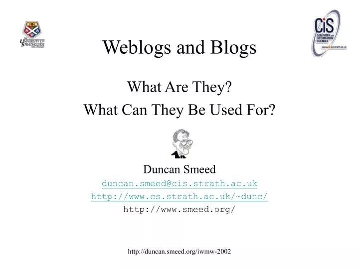 weblogs and blogs