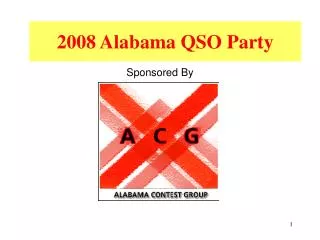 2008 Alabama QSO Party