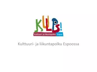 kulttuuri ja liikuntapolku espoossa