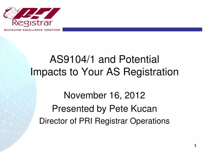 as9104 1 and potential impacts to your as registration