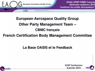 La Base OASIS et le Feedback