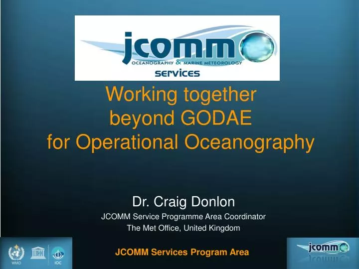 working together beyond godae for operational oceanography