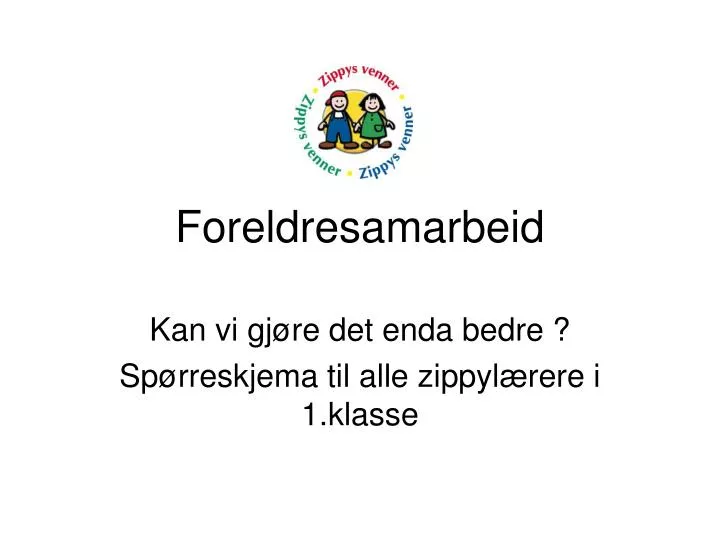 foreldresamarbeid