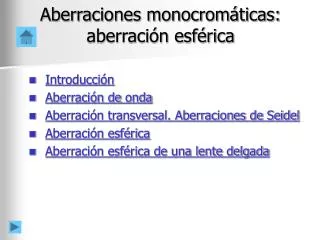 aberraciones monocrom ticas aberraci n esf rica