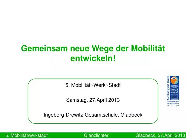 gemeinsam neue wege der mobilit t entwickeln