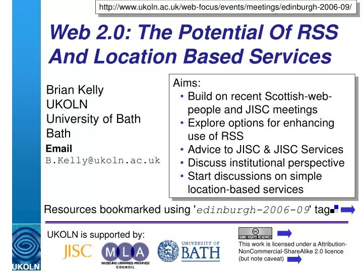 web 2 0 the potential of rss and location based services