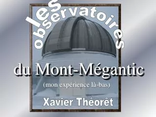 du mont m gantic