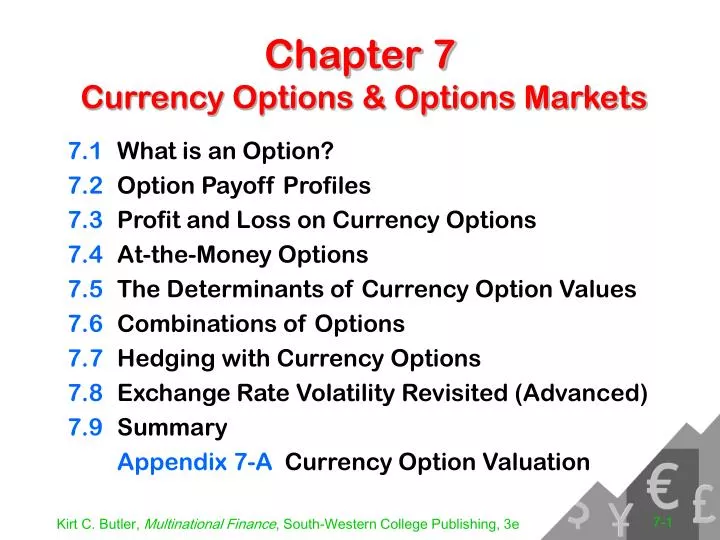 chapter 7 currency options options markets