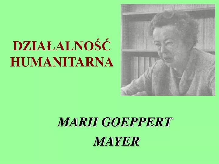 marii goeppert mayer