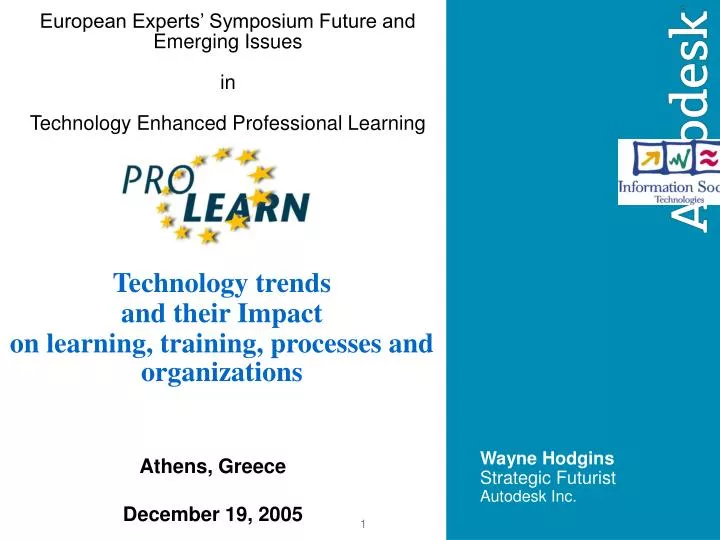 european experts symposium future and emerging issues in technology enhanced professional learning