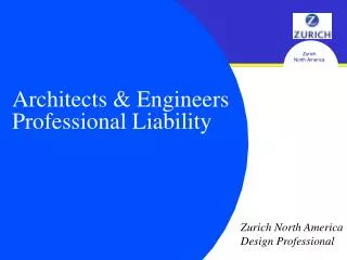 Architects &amp; Engineers Professional Liability