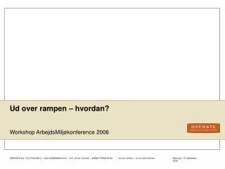 ud over rampen hvordan