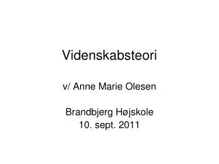 videnskabsteori