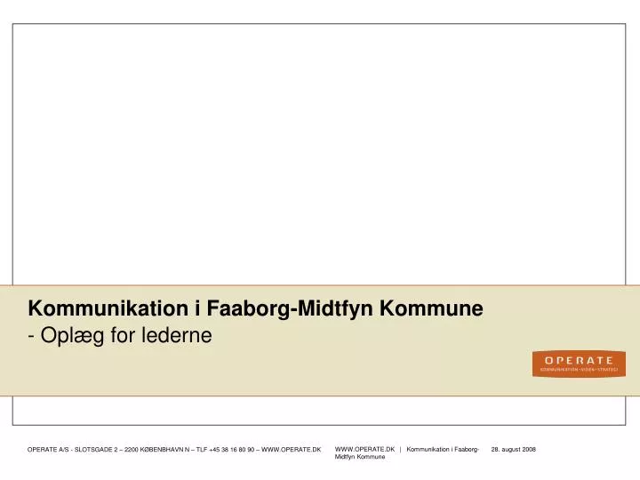 kommunikation i faaborg midtfyn kommune