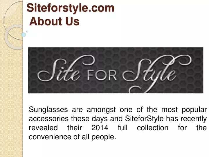 siteforstyle com about us