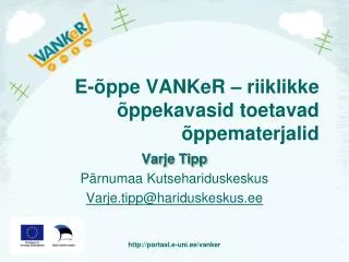 e ppe vanker riiklikke ppekavasid toetavad ppematerjalid