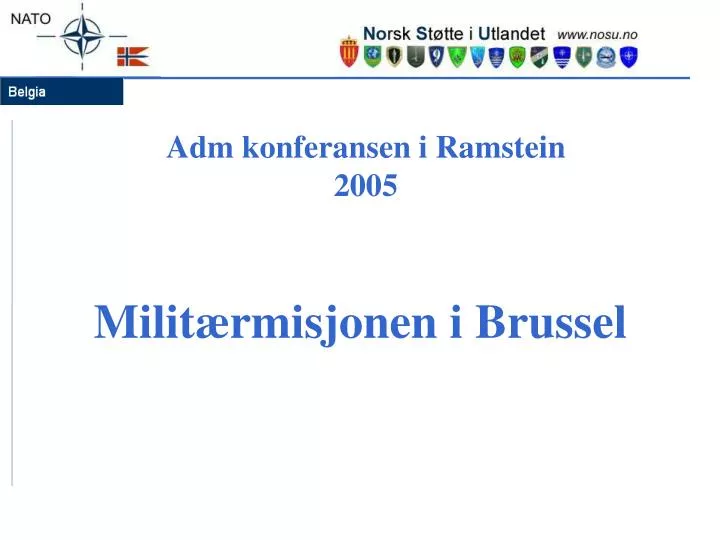 adm konferansen i ramstein 2005