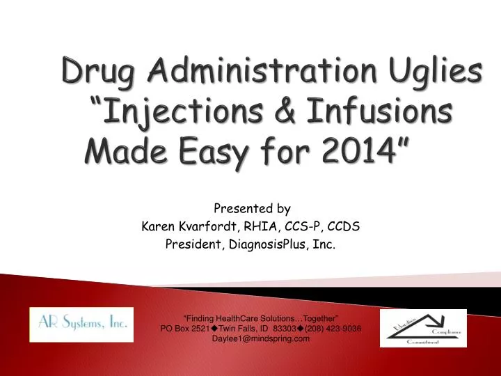 drug administration uglies injections infusions made easy for 2014