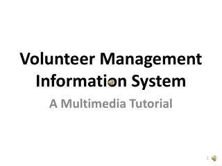 Volunteer Management Information System