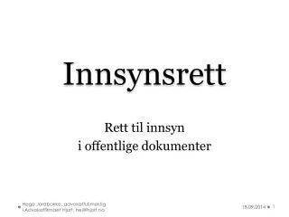 innsynsrett
