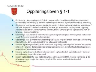 oppl ringsloven 1 1