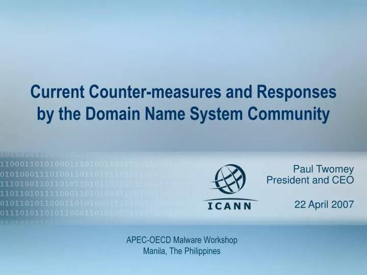 current counter measures and responses by the domain name system community