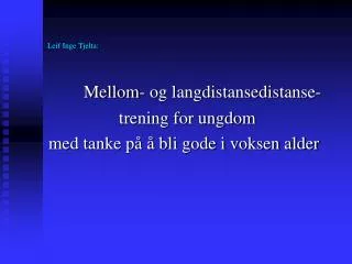 leif inge tjelta