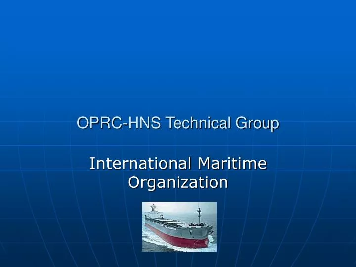 oprc hns technical group