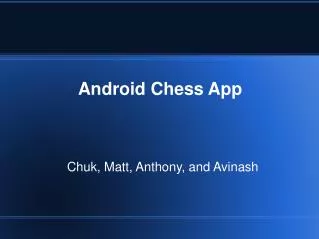 Android Chess App