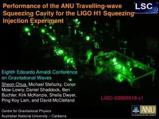 Eighth Edoardo Amaldi Conference on Gravitational Waves