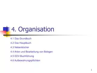 4 organisation
