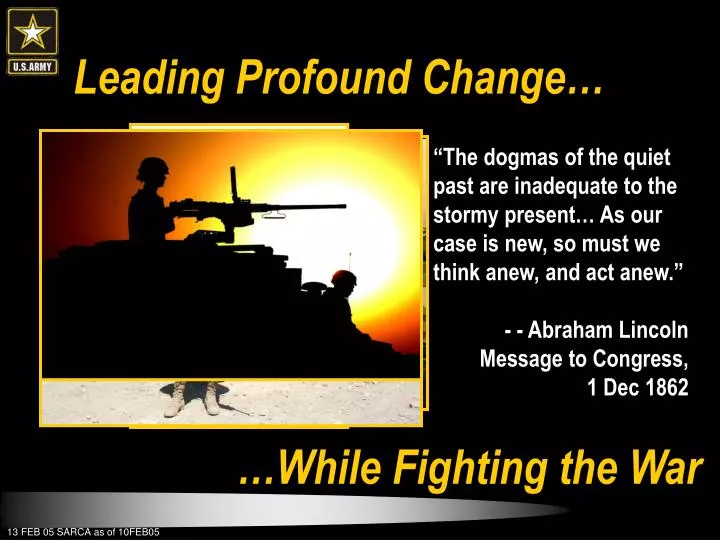 leading profound change