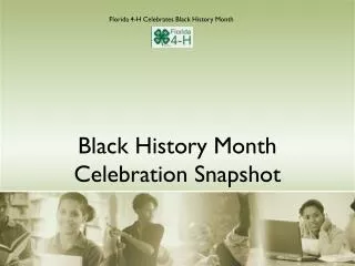 Black History Month Celebration Snapshot