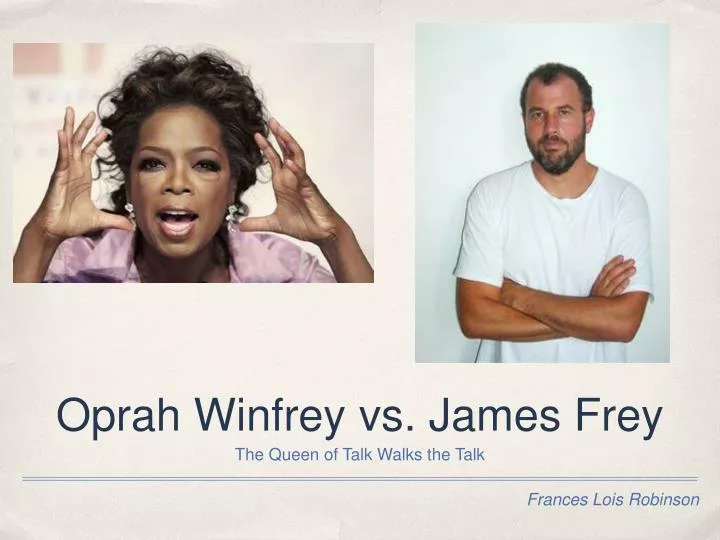 oprah winfrey vs james frey