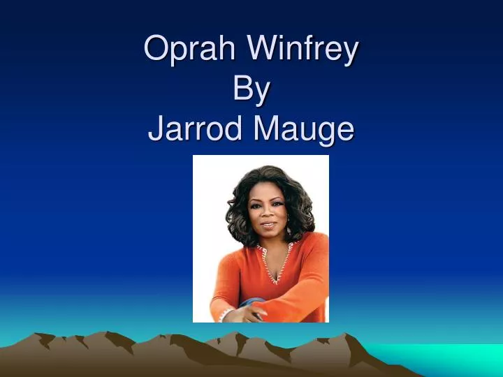 oprah winfrey by jarrod mauge