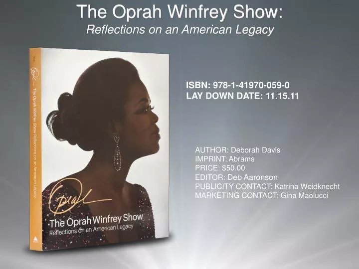 the oprah winfrey show reflections on an american legacy