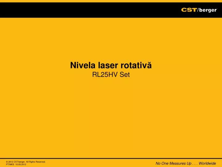 nivela laser rotativ rl25hv set